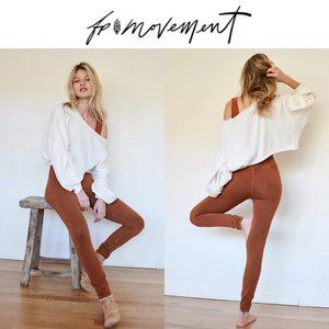 Free People Good Karma Leggings in Toasted Coconut